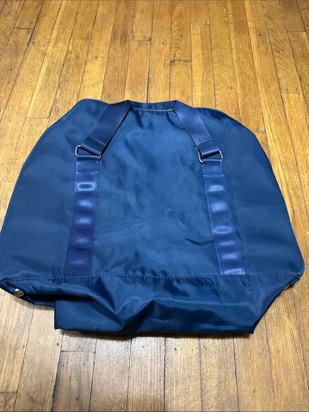 Jean Paul Gaultier Navy Duffel Bag with White Logo